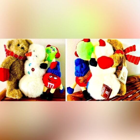 VINTAGE BOYDS BEARS X M&MS w/SNOWMAN~NWT~RARE - Picture 1 of 11